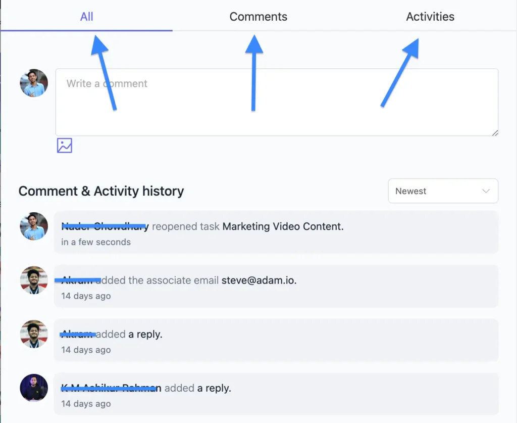 FluentBoards: Complete Task Activity Insights